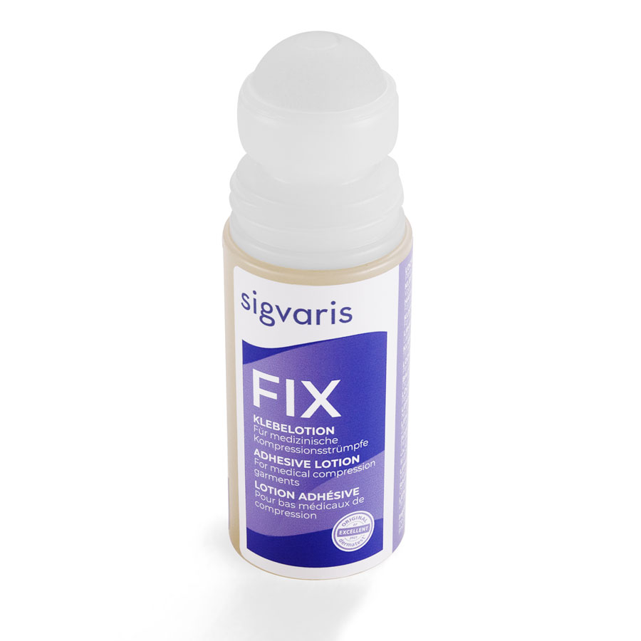Sigvaris Fix roll-on Colle roll-on Sigvaris Fix, flacon à bille vu du dessus