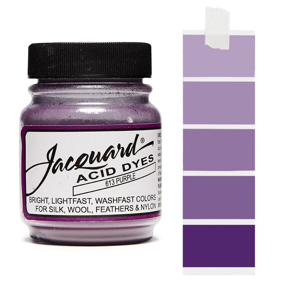 Jacquard Acid Dye 613 Purple 14 g Dose Jacquard Acid Dye 613 Purple 14 g mit Farbverlauf für Wolle und Seide