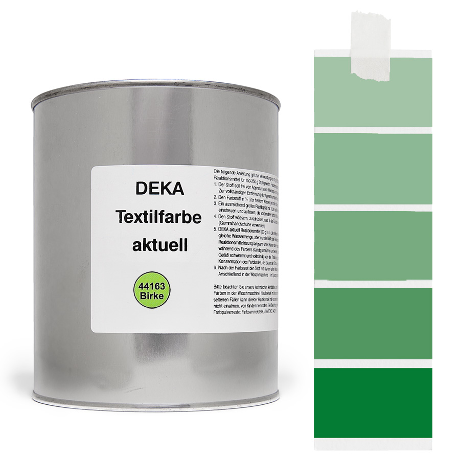 DEKA aktuell Birke 500 g Dose DEKA aktuell Textilfarbe Birke 500 g mit Farbverlauf