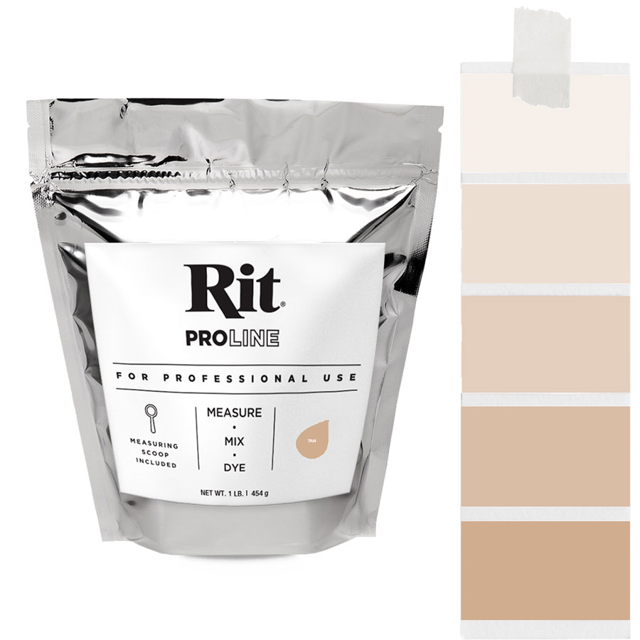 Rit ProLine Tan 454 g Beutel Rit ProLine Universal-Textilfarbe Tan 454 g mit Farbverlauf