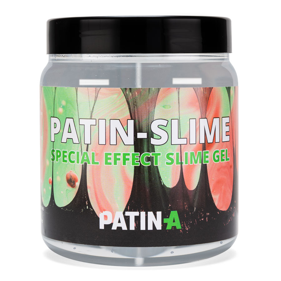 Patin-Slime Transparent 500ml ist ein zähflüssiges Gel um Sekrete aller Art (z.B. Speichel, Erbrochenes, Schleim) zu simulieren