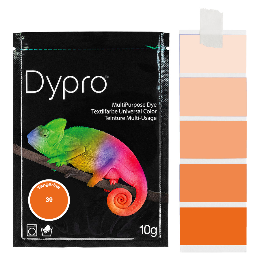 Dypro Tangerine 10 g Beutel Dypro Universal-Color Textilfarbe Tangerine 10 g mit Farbverlauf