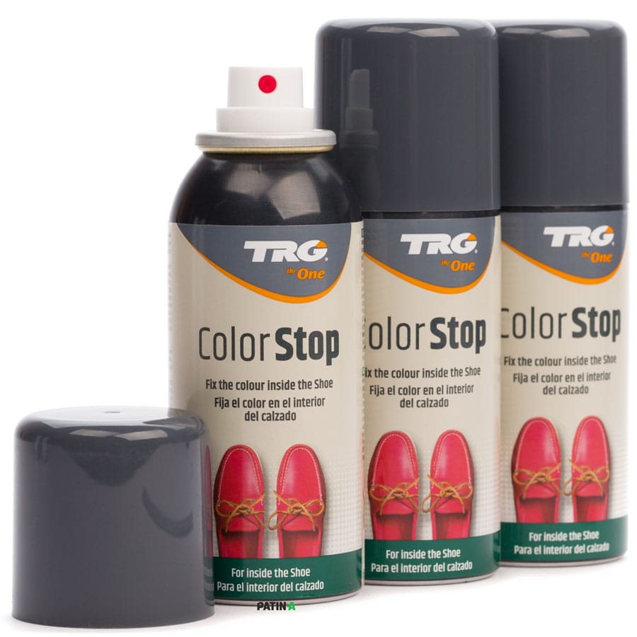 TRG Color Stop verhindert nachhaltig das Abfärben der Schuhfarbe auf Ihre Füße