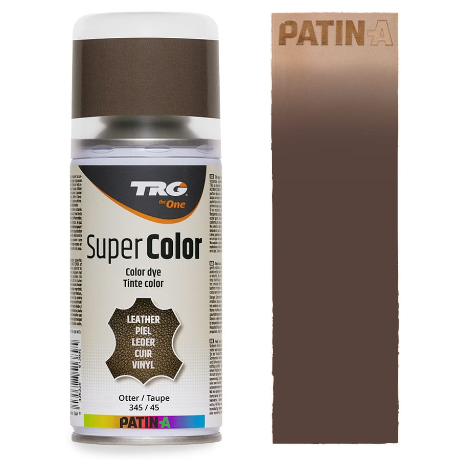TRG SuperColor 345 Otter TRG SuperColor Lederfarbspray Otter 345 mit Farbmuster