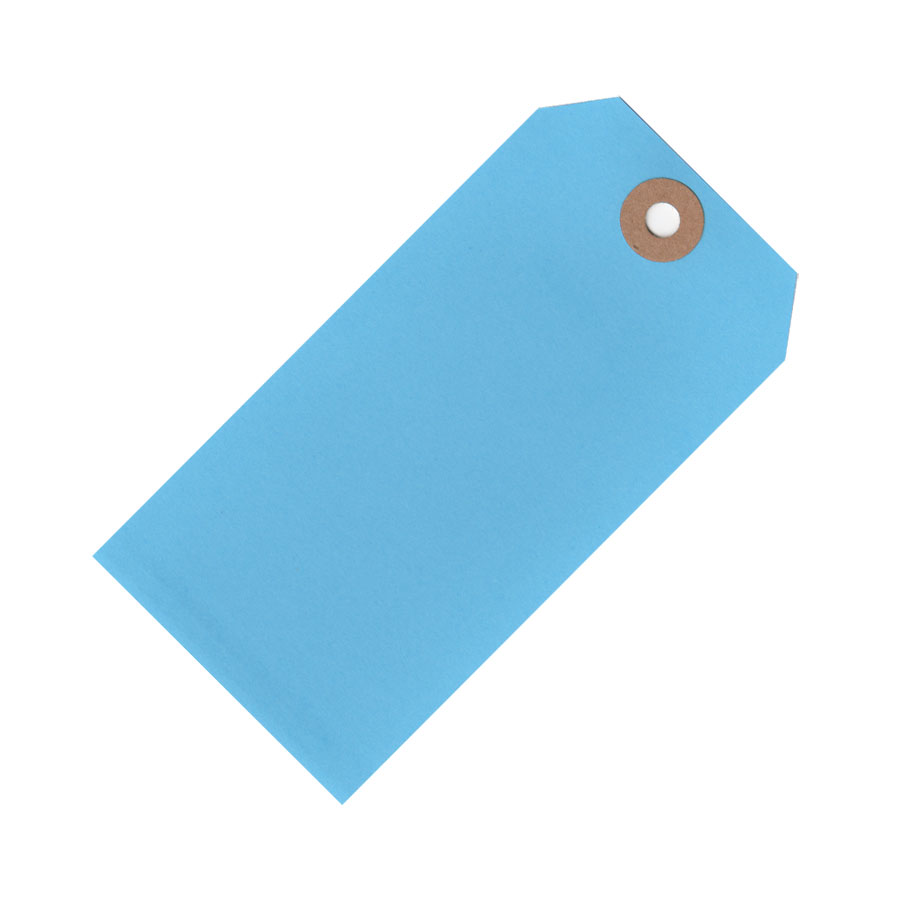 Anproben-Anhänger farbig - Manila Tag - Blau