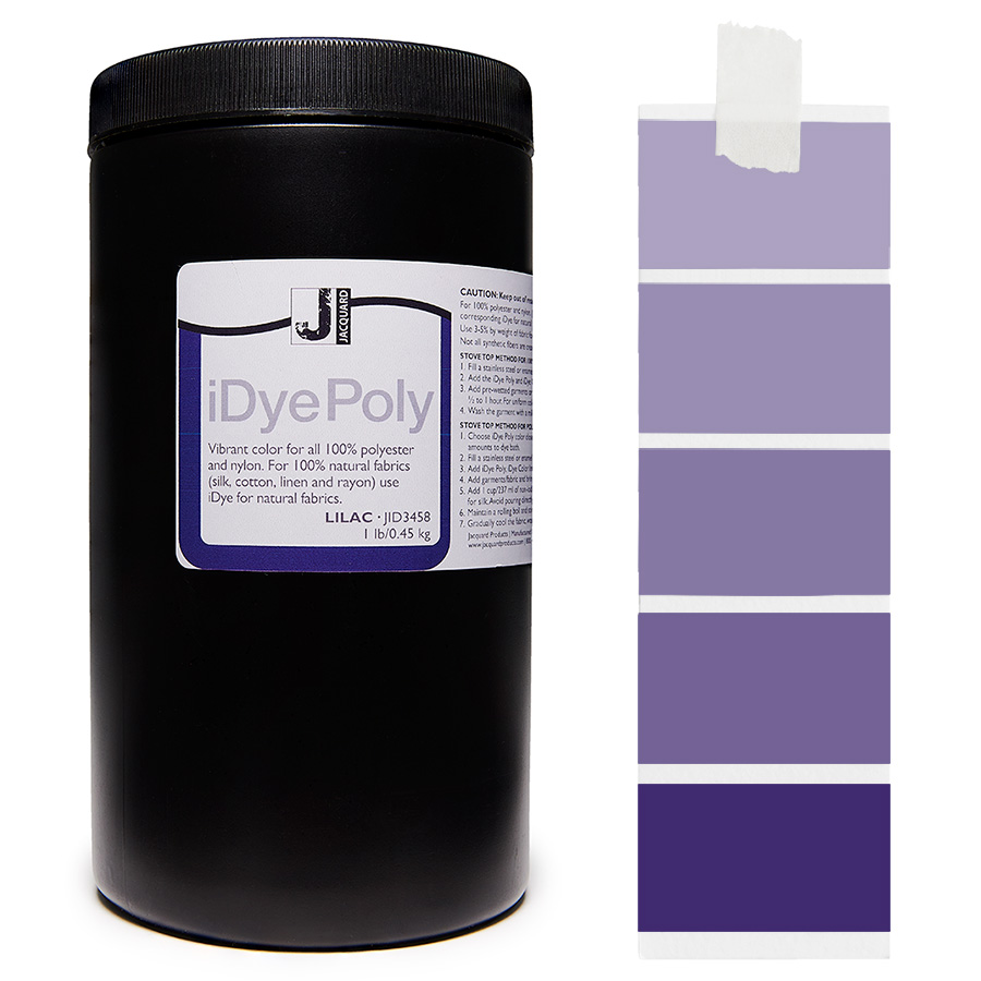 Jacquard iDye Poly 458 Lilac 450 g Pot Jacquard iDye Poly 458 Lilac 450 g avec dégradé, teinture pour polyester