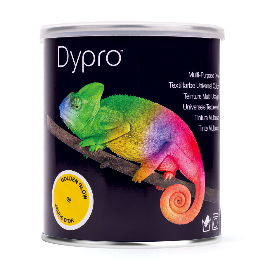 Dypro 500 g einzeln Dose Dypro Textilfarbe Universal-Color 500 g mit Chamäleon-Motiv