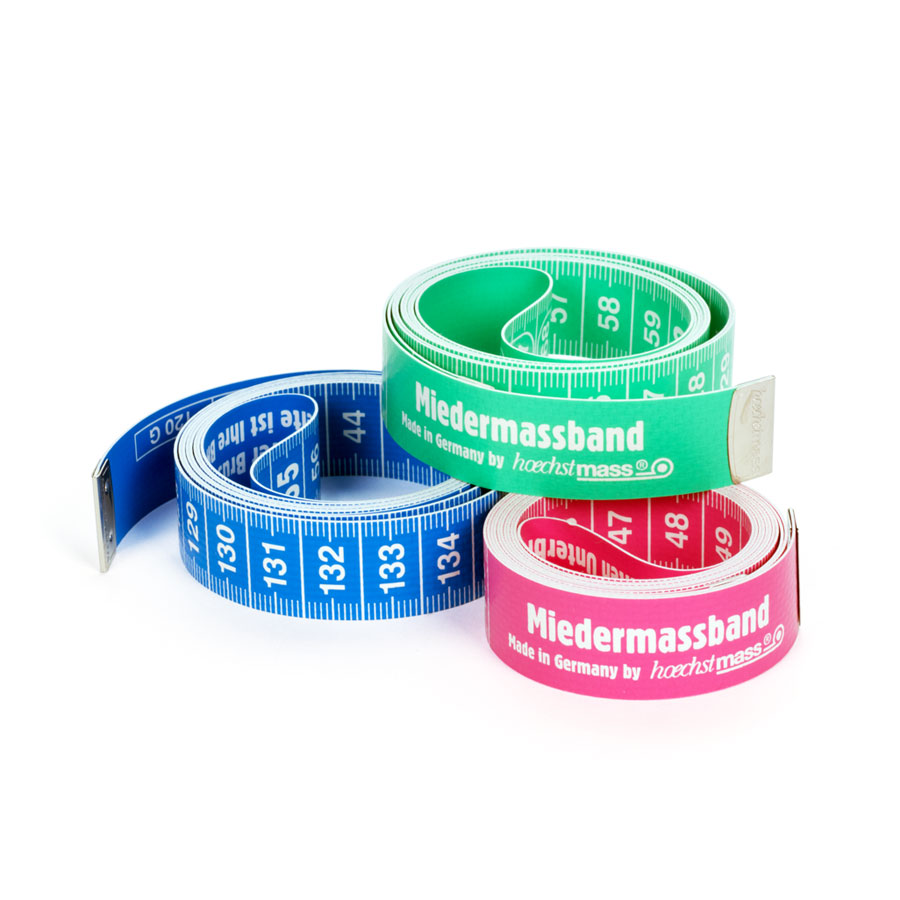 Bra Tape BH & Miedermaßband Bra Tape BH- und Miedermaßbänder in Blau, Grün und Rosa
