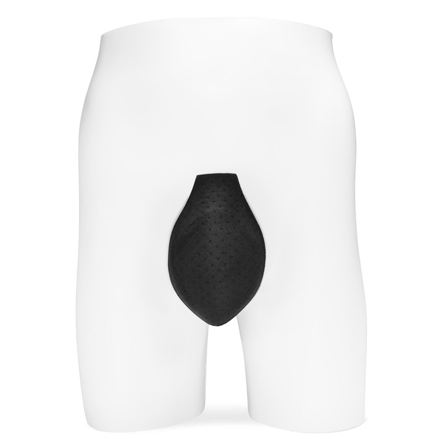 Schamkapsel-Schwarz-Display-Dummy-Vorne