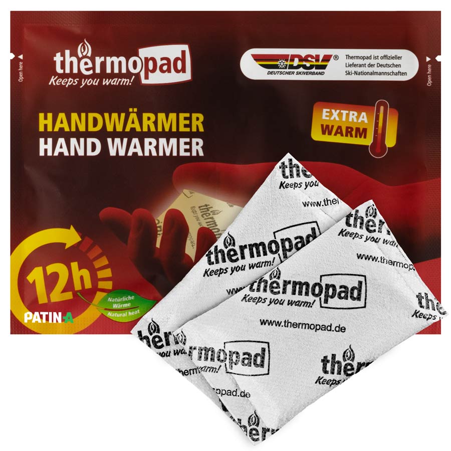 Thermopad Handwärmer für wunderbare Wärme in Taschen und Handschuhen Im praktischen Doppelpack