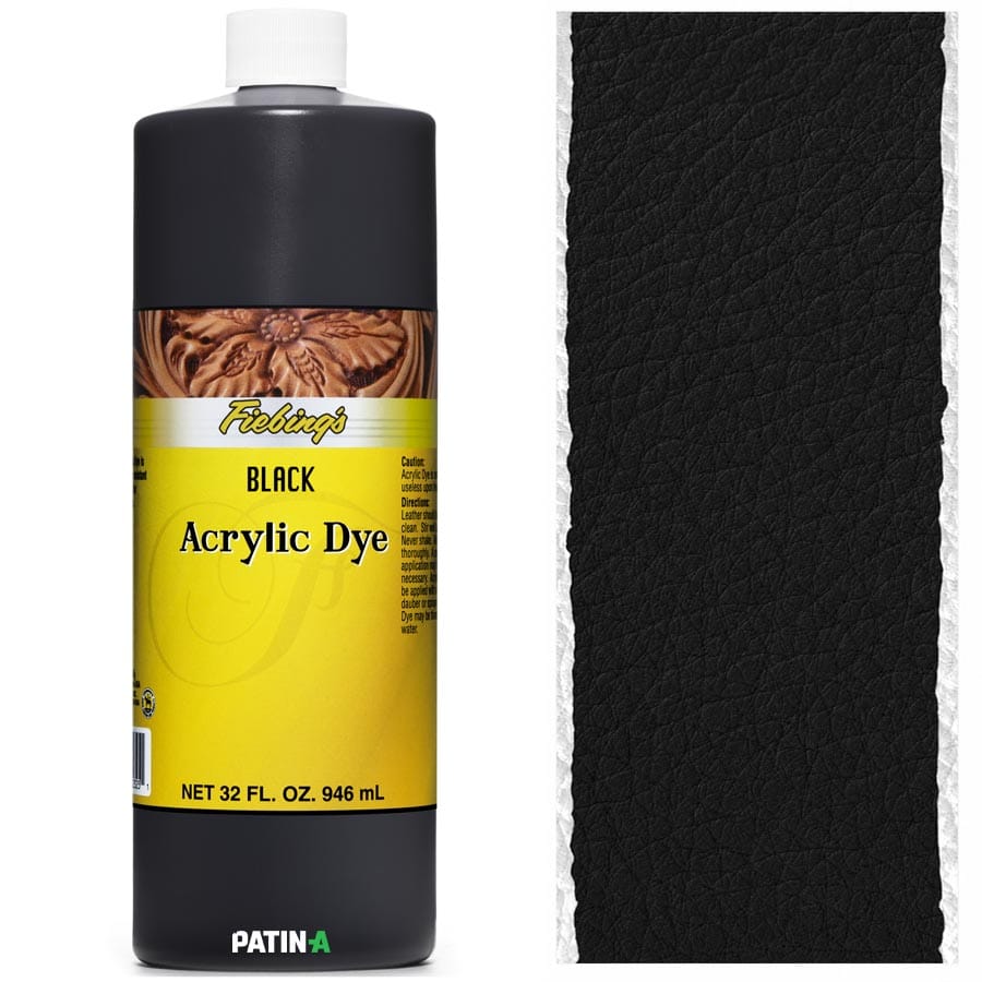 Fiebing’s Acrylic Leather Dye, 11 flexible, stark deckende Acryllederfarben, um dunkle Leder heller zu färben o. zum Malen