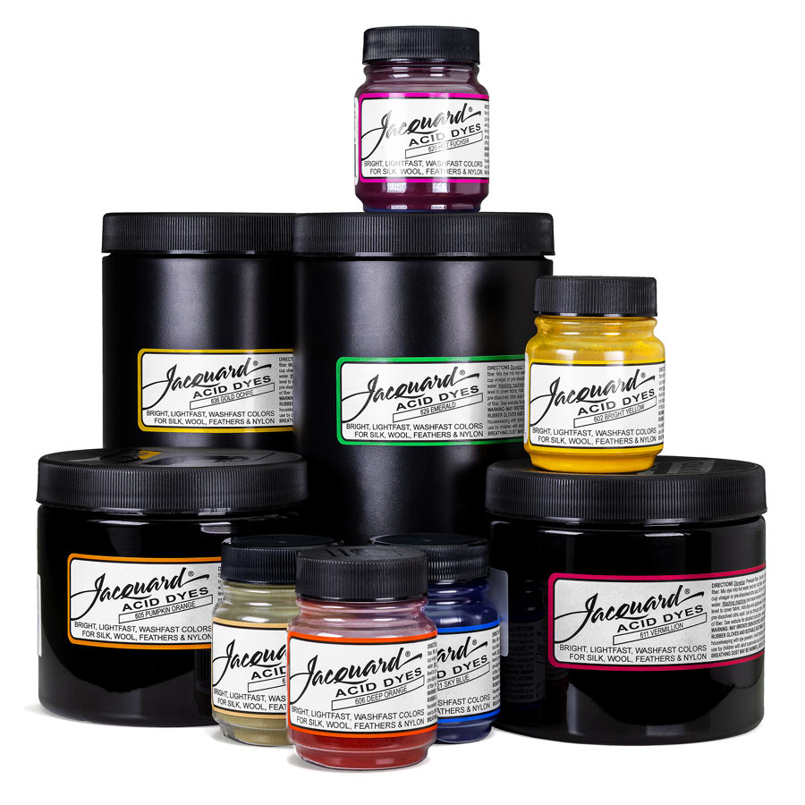 Jacquard Acid Dye Textilfarbe für Wolle und Seide Gestapelte Dosen Jacquard Acid Dye in verschiedenen Größen und Farben