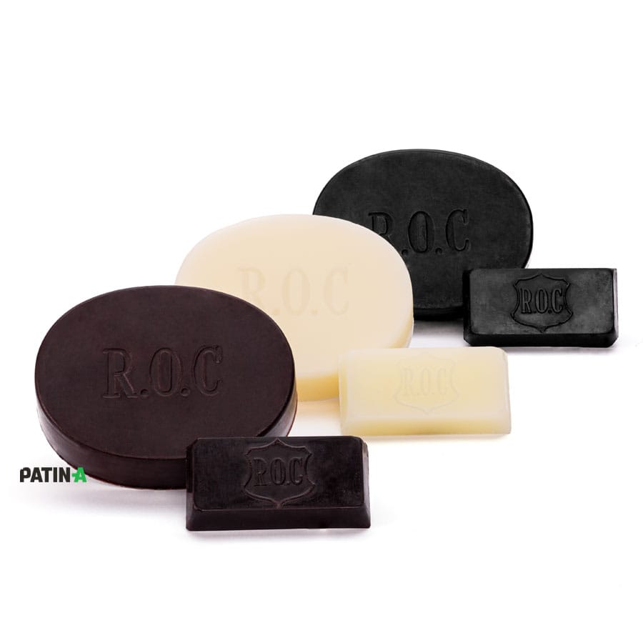 Cire pour Tranches ROC à effet hydrofuge, pour lisser et polir les tranches, disponible en couleur Neutre, noire et Brun Foncé