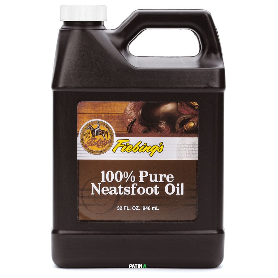 Fiebing’s 100% Pure Neatsfoot Oil - Ochsenklauen-Öl - wird sehr gerne verwendet um Leder zu konservieren und um es weich und wasserfest zu machen.