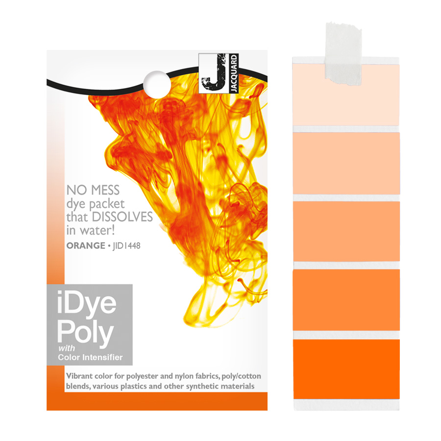 Jacquard iDye Poly 448 Orange 14 g Beutel Jacquard iDye Poly 448 Orange 14 g mit Farbverlauf, Textilfarbe für Polyester