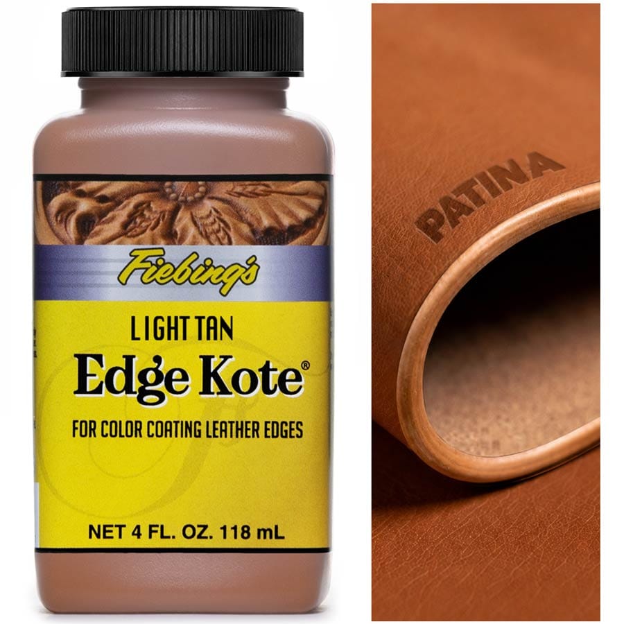 Fiebing's Edge Kote ist ein wasserfester Spezialkantenlack auf Acrylbasis zur Veredelung von Lederkanten & Rückseiten von Leder