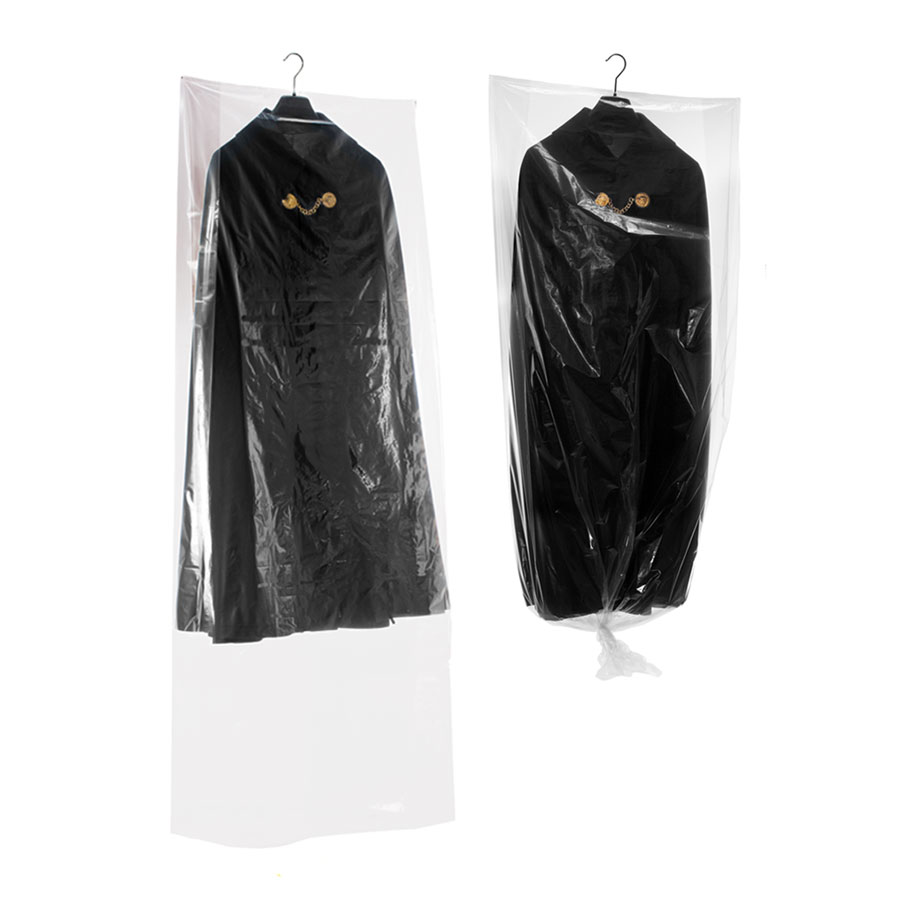 Kleiderschutzhülle transparent Transparente Kleiderschutzhüllen über zwei Mänteln