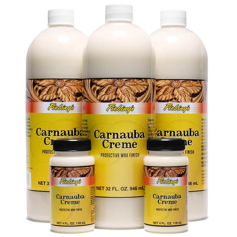 Fiebing's Carnauba Creme Finish für frisch gefärbtes oder ungefärbtes Glattleder. Zur Pflege und Auffrischung von Lederwaren geeignet.