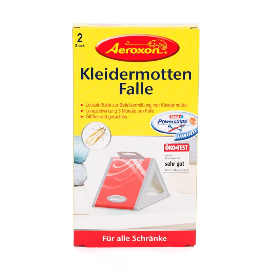 Mottenfalle Vorderseite Vorderseite der Aeroxon Kleidermotten-Falle, 2 Stück