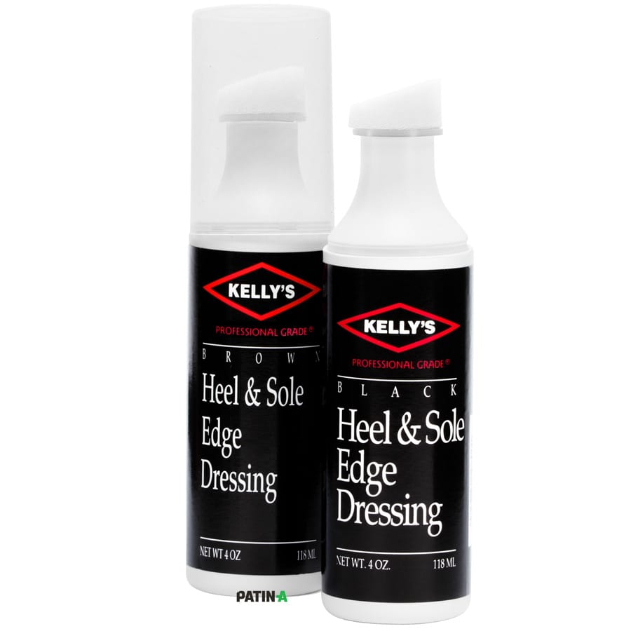 Kelly's Heel & Sole Edge Dressing ist eine einfach anzuwendende Absatz- und Sohlenbeschichtung, die auch für Sohlenränder sehr empfehlenswert ist