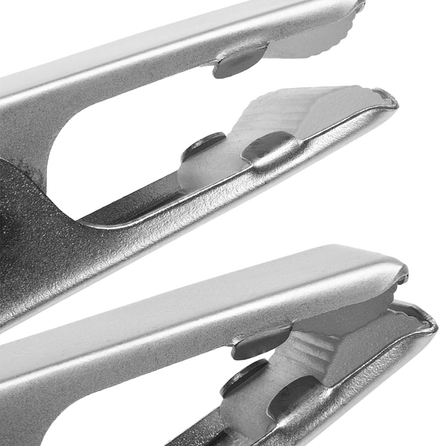 Diese hochwertigen XXL-Klammerbügel besitzen einen Rundum-Schutz. Nicht nur der zu haltende Artikel ist gut geschützt, sondern auch die Kleiderstange oder der Garderobenhaken verkratzt nicht, durch die transparente Kunststoffschiene am Haken.