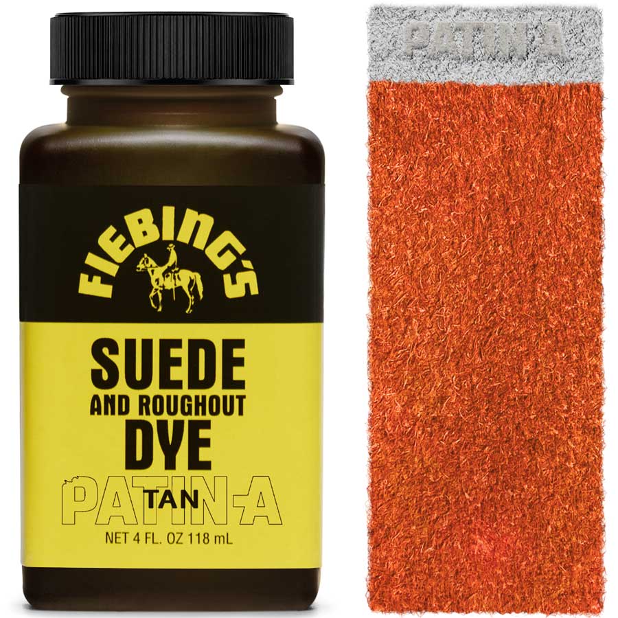 Fiebing's Suede & Rough-Out Dye, tief eindringende Lederfarbe für Wildleder und Rough-Out-Leder, erhältlich in 19 Farben.