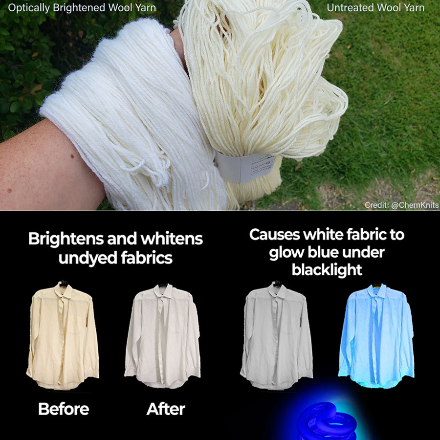 Jacquard Optical Brightener is a professional optical brightener and makes bleached fabrics radiantly white.
