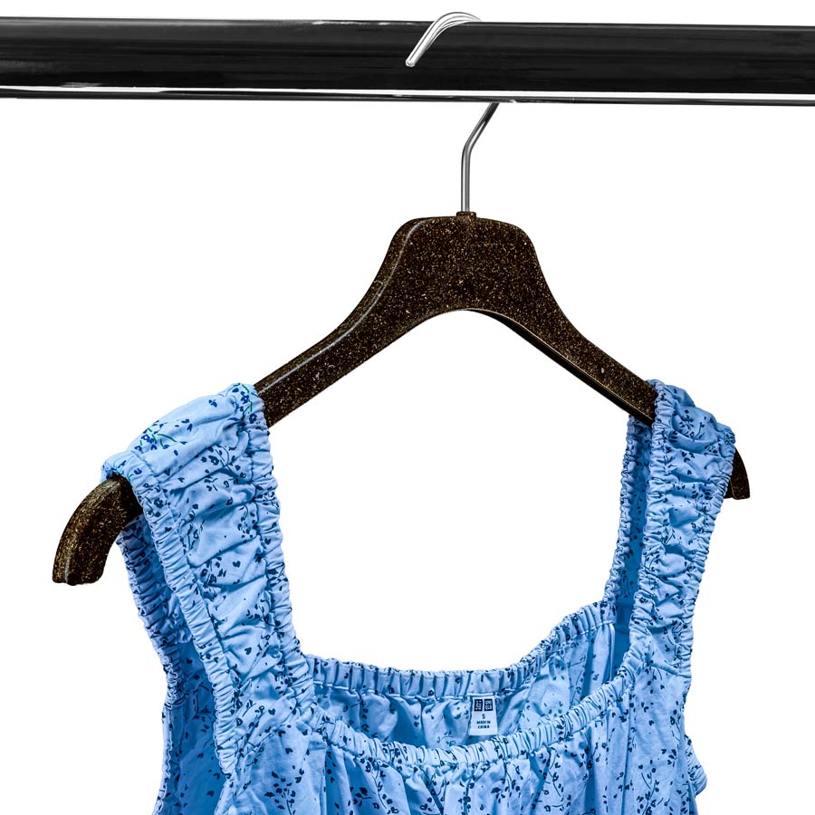 Die Shirtkleiderbügel mit einer Breite von 42cm sind ideal für Damen Shirt, Kleider oder schmale Herrenhemden.