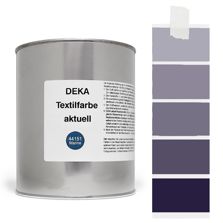DEKA aktuell Marine 500 g Dose DEKA aktuell Textilfarbe Marine 500 g mit Farbverlauf