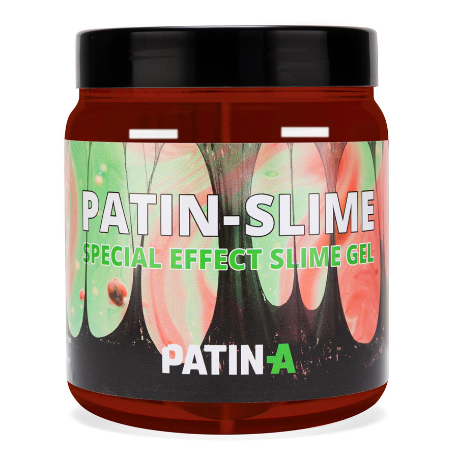 Patin-Slime Blutrot 500ml ist für alle Bereiche der Ausstattung geeignet. Creature-Designer können Speichelfäden an Alienzähnen genauso leicht herstellen, wie glitschige, verschleimte Monster. 