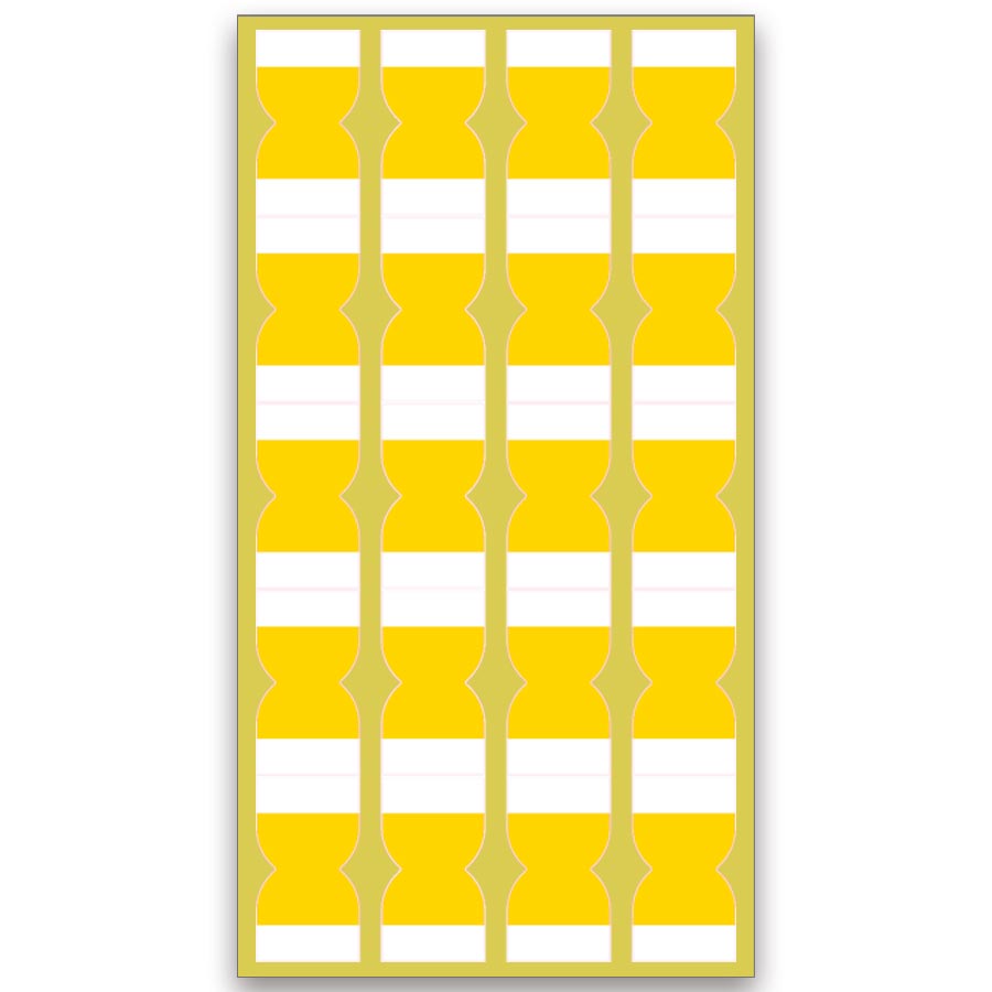 Selbstklebende Registeretiketten PATIN-A - 2er Pack Gelb