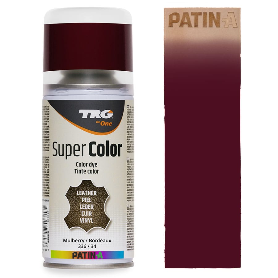 TRG SuperColor 336 Mulberry TRG SuperColor Lederfarbspray Mulberry 336 mit Farbmuster