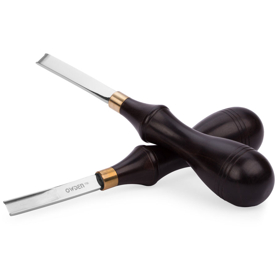 Premium French edger stainless steel Two stainless steel Premium French edgers with sandalwood handle