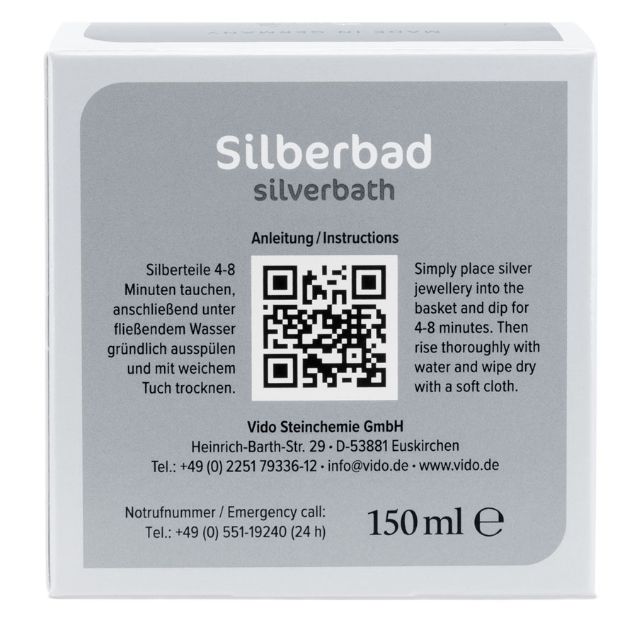 Vido Silber Reinigungsbad ist das perfekte Reinigungbad für Ihren Silberschmuck, wie Ringe, Ketten, Anhänger, Armbänder usw. Reinigt sanft durch einfaches Tauchen.