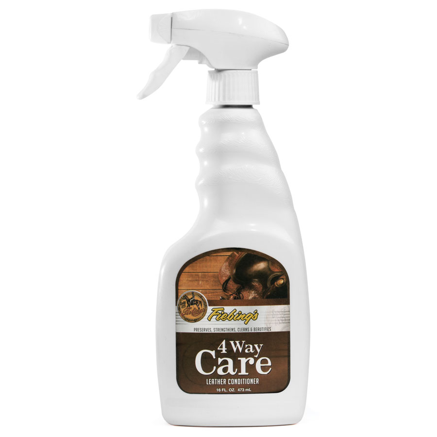 Fiebings 4-fach Lederpflege: reinigt, pflegt, schützt und imprägniert das Leder in nur einem Arbeitsgang