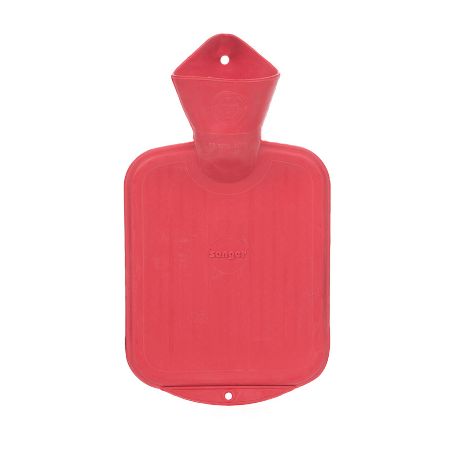 2 Litre Red Sanger Hot Water Bottle with Integrated Handle 2 Litre Red Sanger Hot Water Bottle with Integrated Handle