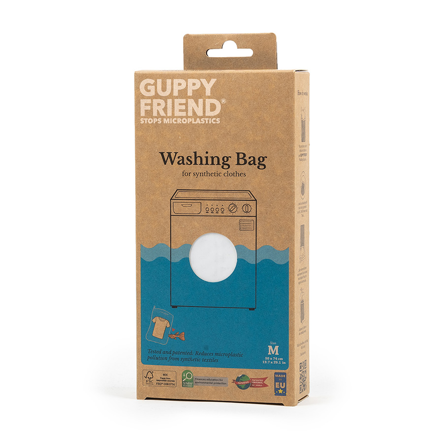 Guppyfriend packaging Guppyfriend washing bag packaging against microplastics