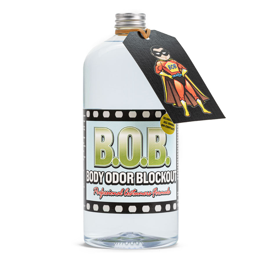 B.O.B. 1000 ml Flacon de neutralisant d'odeur B.O.B. 1000 ml avec étiquette