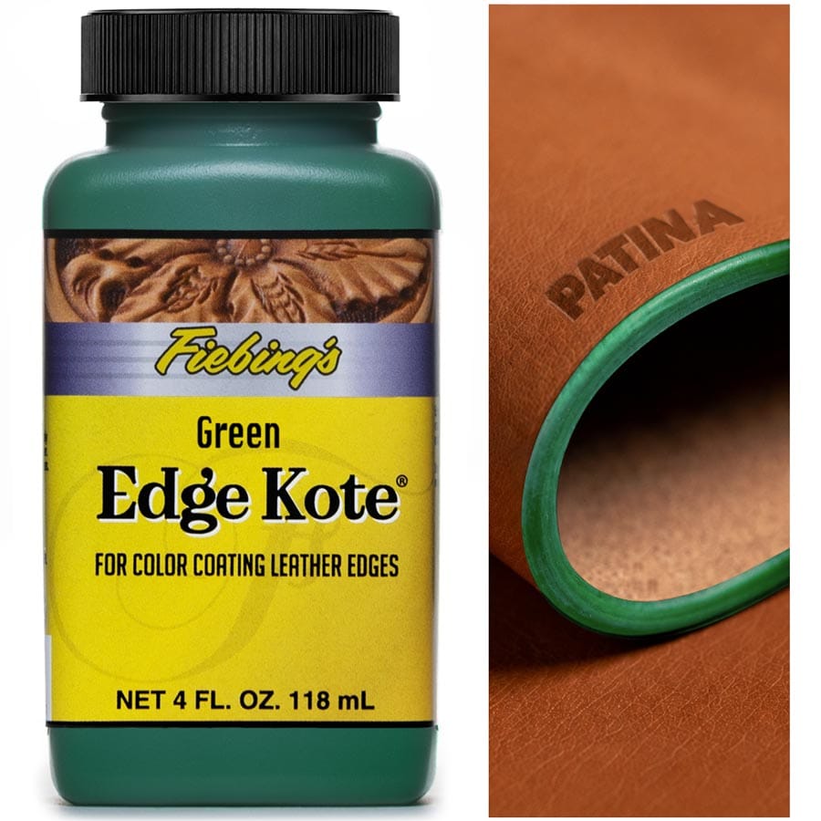 Fiebing's Edge Kote ist ein wasserfester Spezialkantenlack auf Acrylbasis zur Veredelung von Lederkanten & Rückseiten von Leder