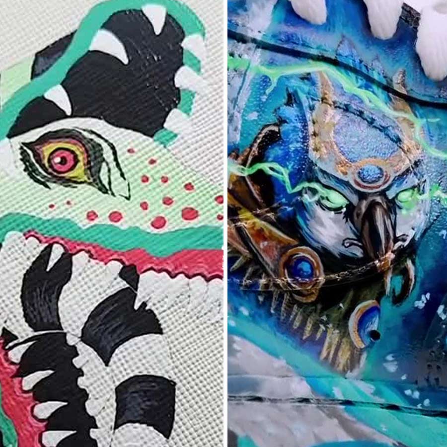 LK ACRYLKS ist die ultimative Farbe für Leder, Leinwand, Vinyl, Kunststoff, Metall, Papier, Holz und vieles mehr. LK ACRYLKS haben einen hohen Chroma-Wert und sind unglaublich gut mischbar. Künstler lieben die Leidenschaft, die LK in seine Produkte steckt