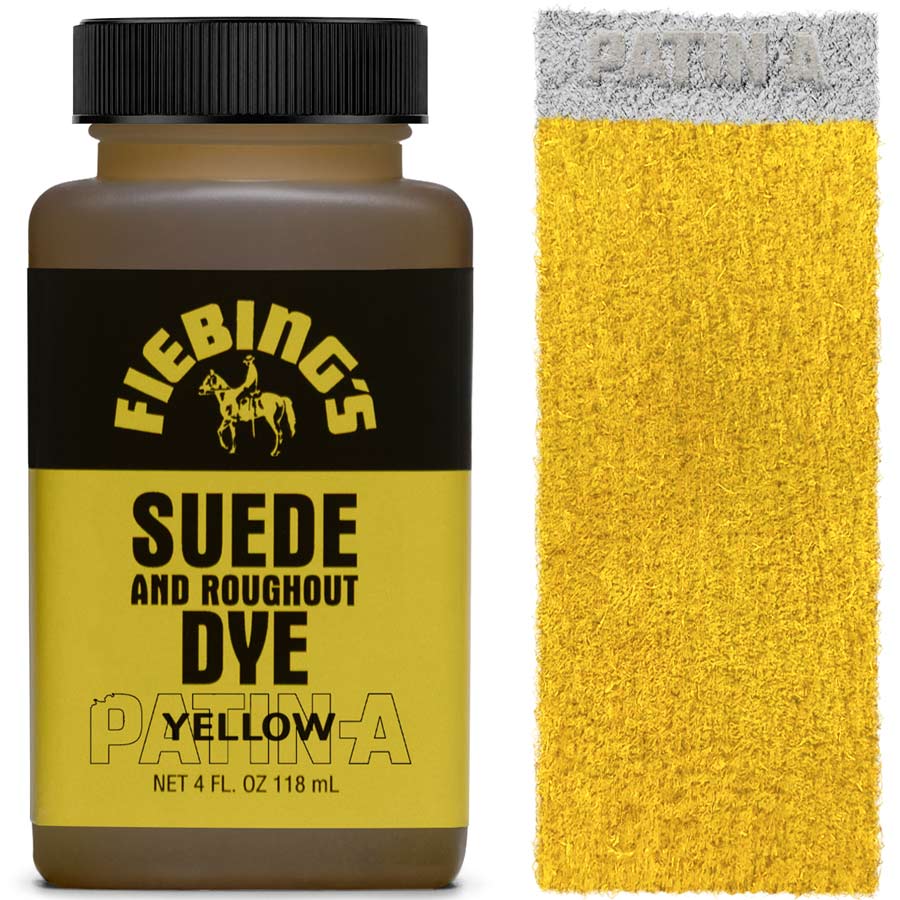 Fiebing's Suede & Rough-Out Dye, tief eindringende Lederfarbe für Wildleder und Rough-Out-Leder, erhältlich in 19 Farben.