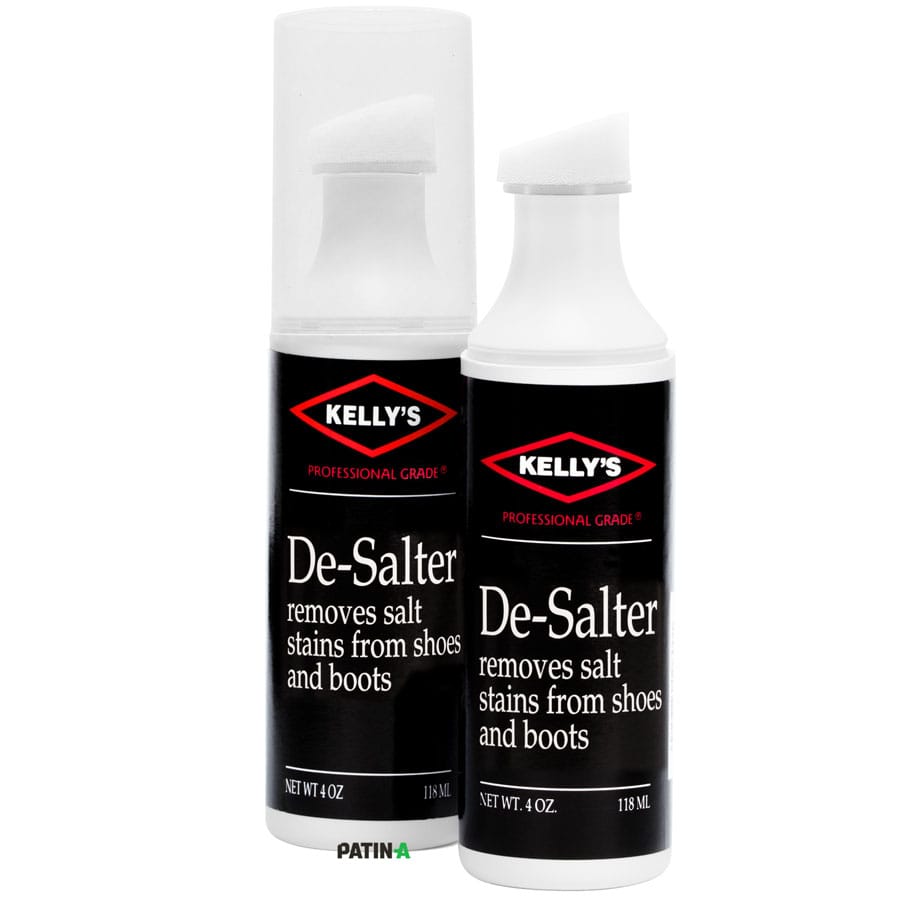 Avec le Kelly's De-Salter, les traces de sel doivent systématiquement être éliminées sans tarder, car le sel endommage durablement le cuir.