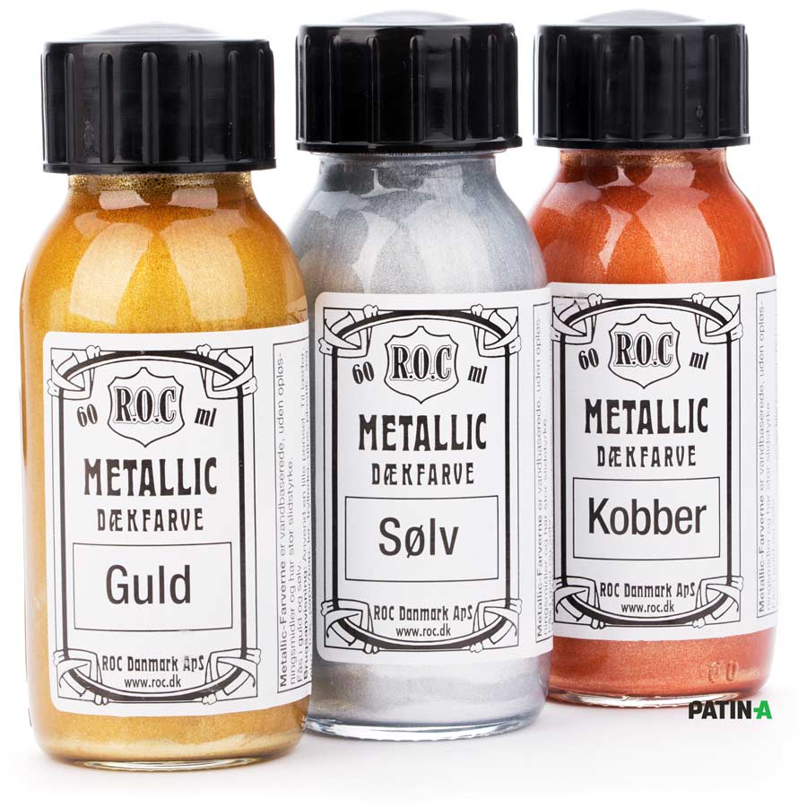 ROC Metallic Lederfarbe ROC Metallic Lederfarben Gold, Silber und Kupfer