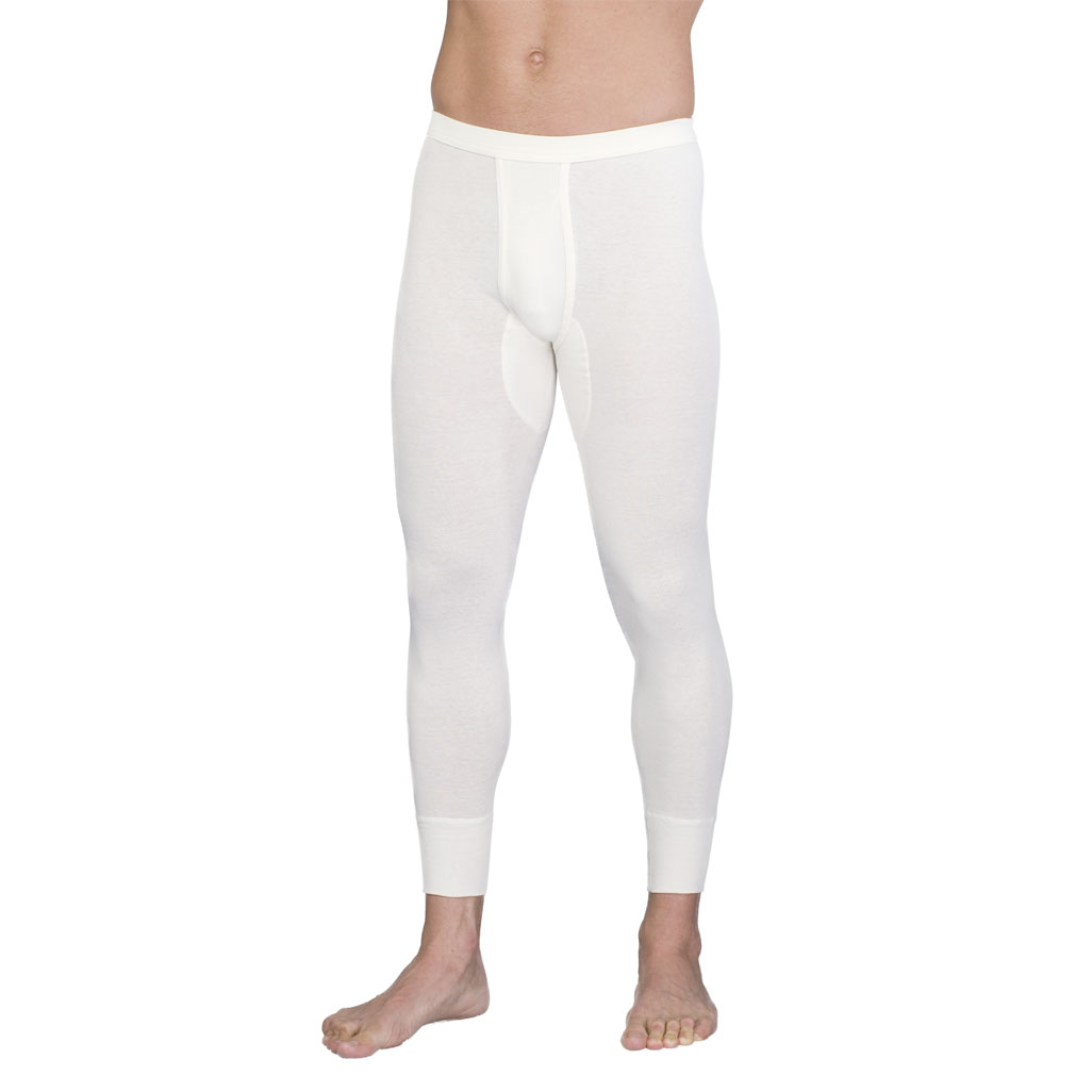 con-ta Unterhose Angora-Baumwolle Lange Herrenunterhose wollweiß aus Angora-Baumwolle von con-ta