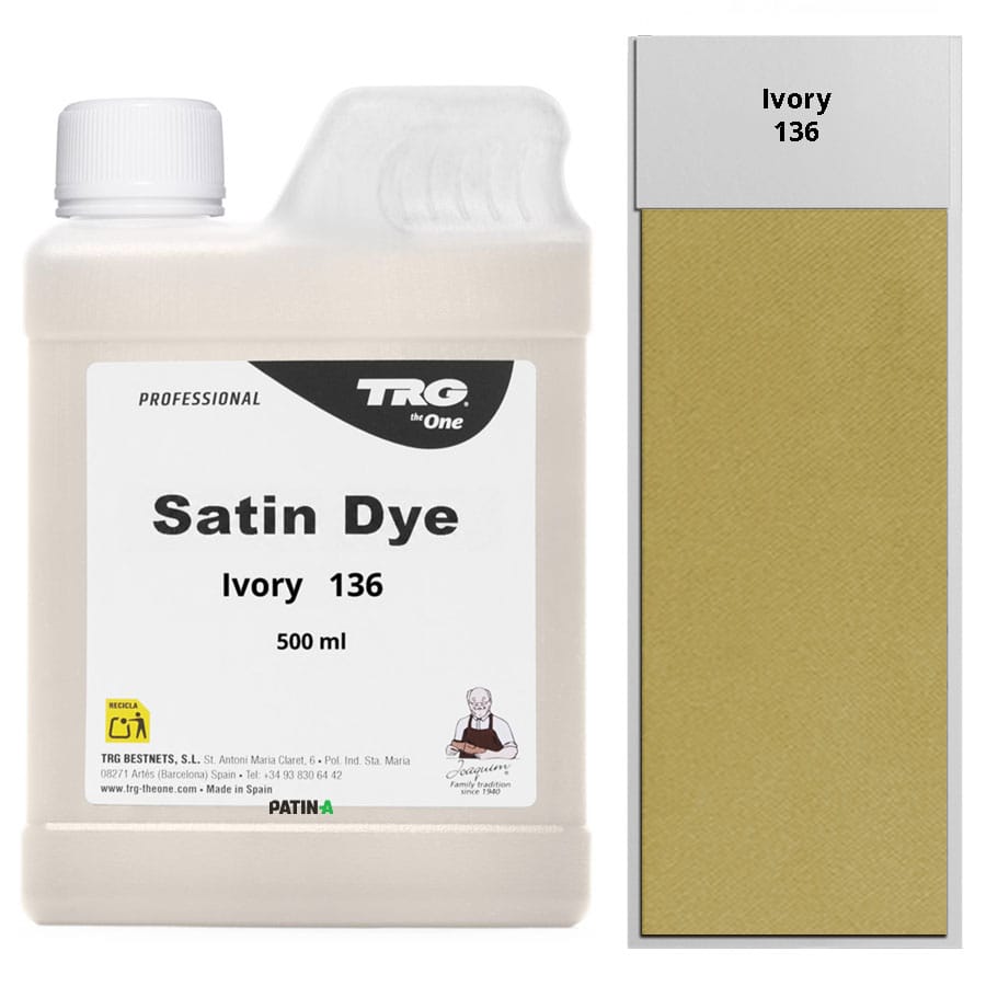 TRG Satinfarben sind perfekt für Pumps, Handtaschen und alle anderen Dinge aus Satin die Sie einfach selbst umfärben können.