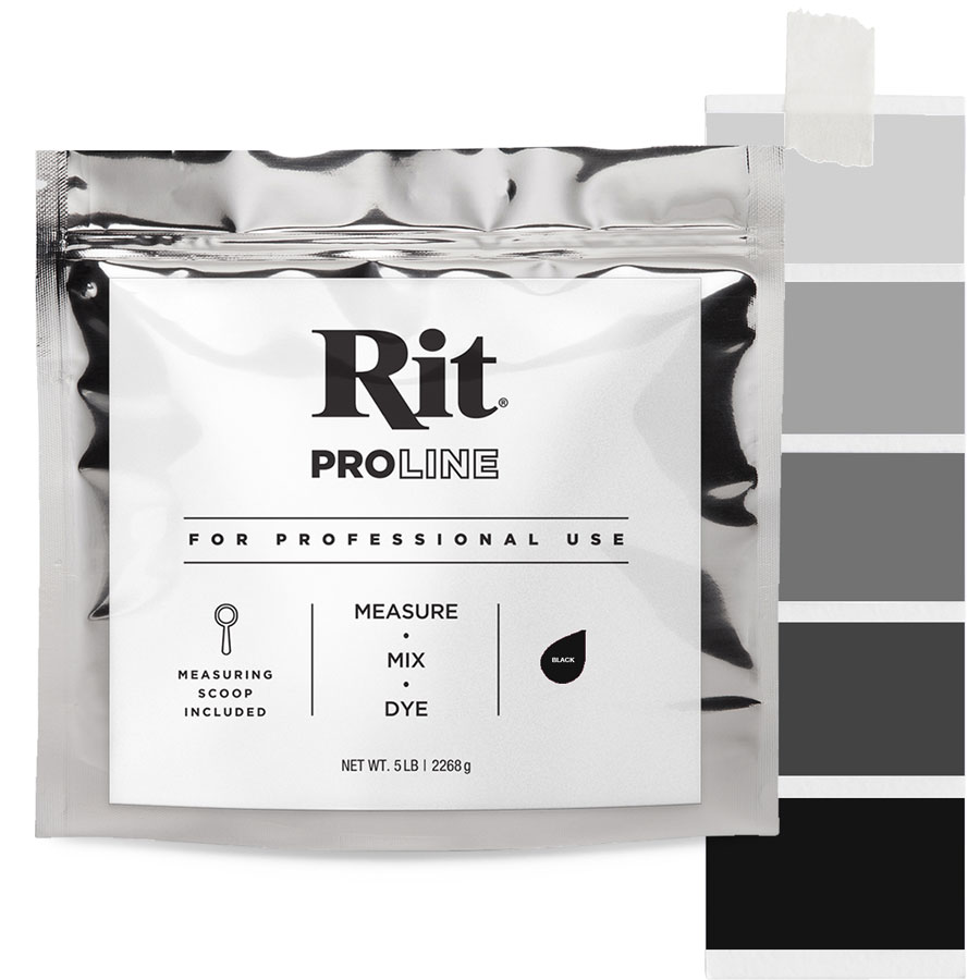 Rit ProLine Black 2267 g Beutel Rit ProLine Universal-Textilfarbe Black 2267 g mit Farbverlauf