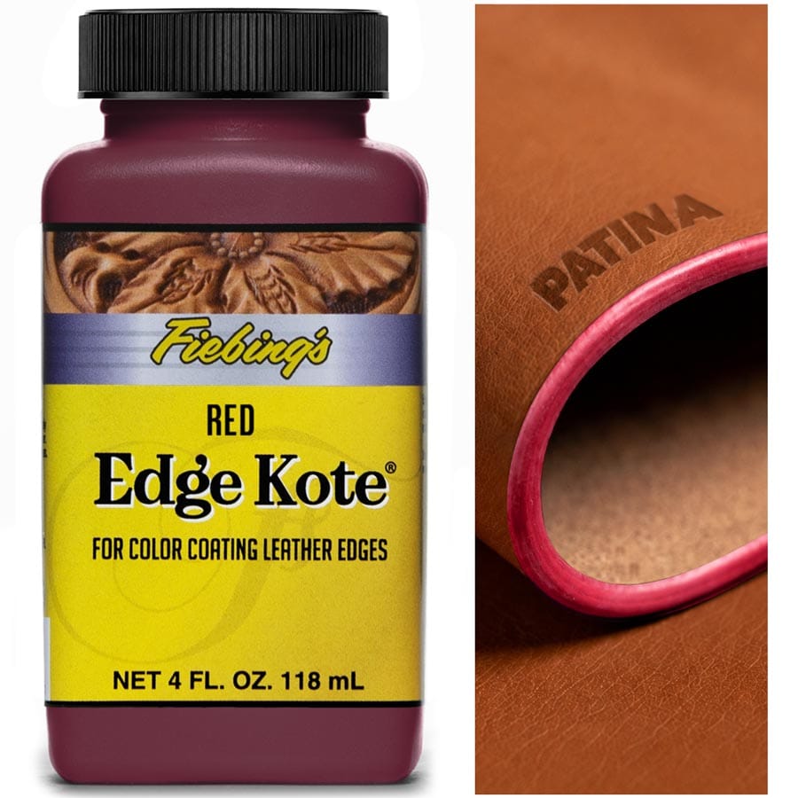 Fiebing's Edge Kote ist ein wasserfester Spezialkantenlack auf Acrylbasis zur Veredelung von Lederkanten & Rückseiten von Leder