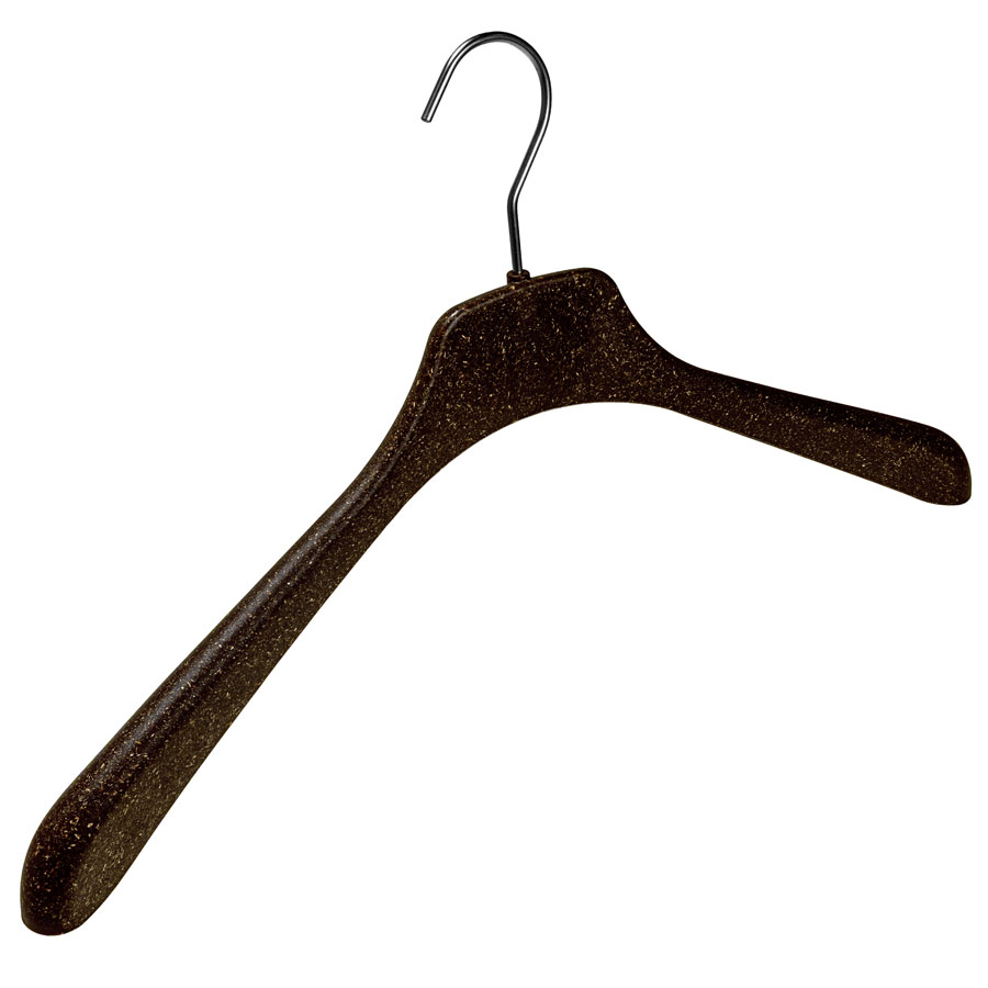 The jacket and coat hangers with a width of 45 cm are ideal for men's jackets, jackets, pullovers, coats and all larger items of clothing.
