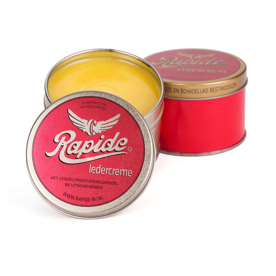 Ledercreme Rapide Rapide Ledercreme in roten Dosen