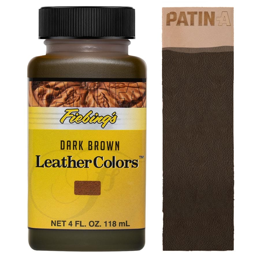 Fiebing's Leather Colors 118 ml Dark Brown, water-based leather dye